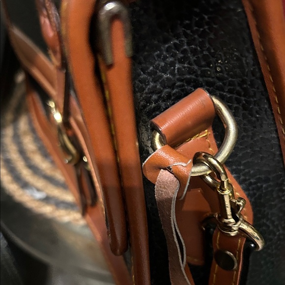 Dooney & Bourke Black and Brown Crossbody Bag - Picture 11 of 12